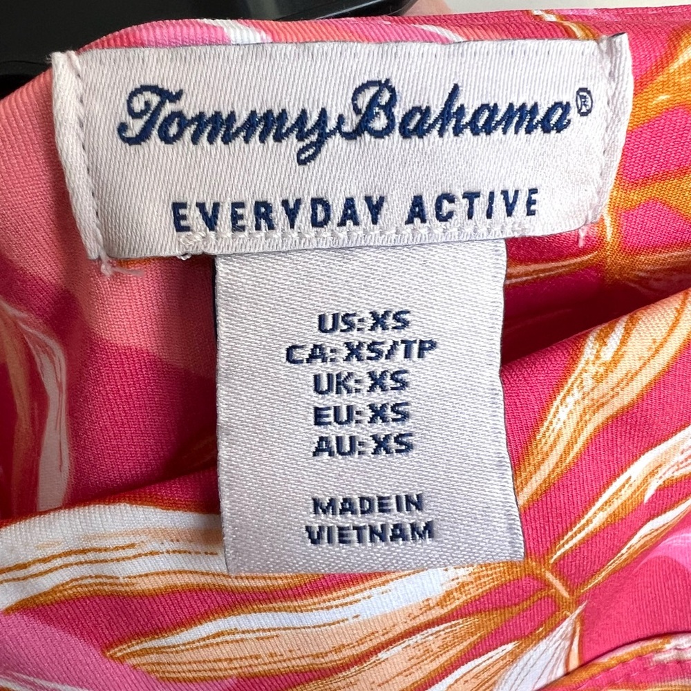 Tommy Bahama Pink and Orange Floral Summer Vacation Tropical Athliesure  Skort - Picture 4 of 7